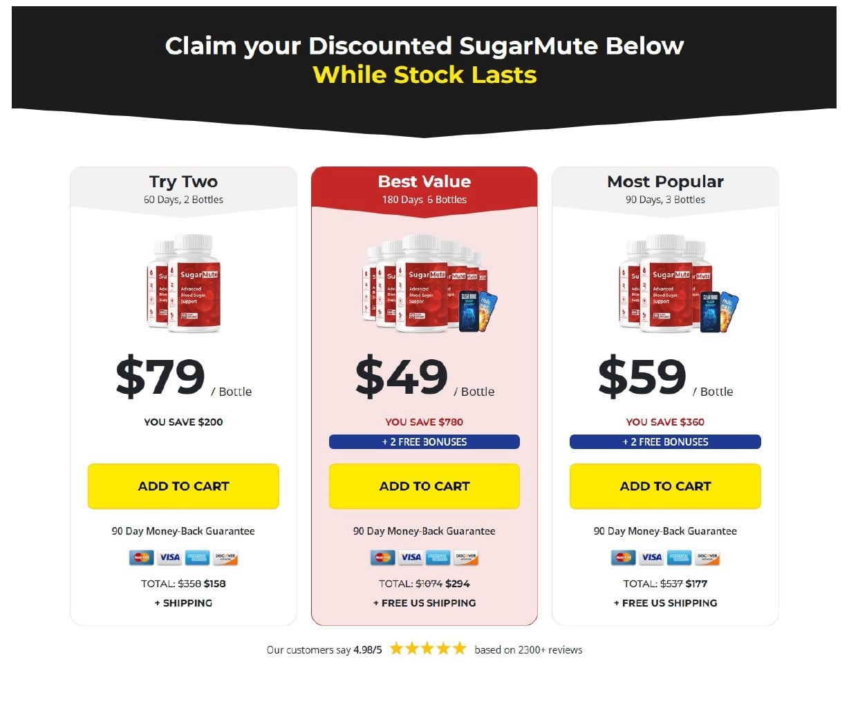 Sugar Mute Order Page